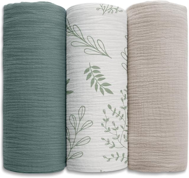 Imagen de Soarwg Kids Muslin Swaddle Cloths 95×100cm Pack of 3 en OfertitasTOP