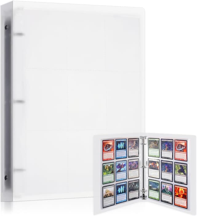 Detalle de Lictin Trading Card Sleeves & Binder Album (Transparent Waterproof, 540 pockets)