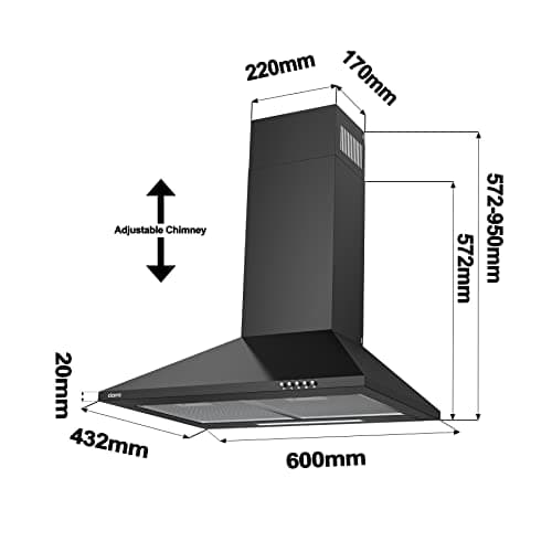 Thumbnail 7 de CIARRA CBCB6201 campana extractora 60 cm 370m³/h