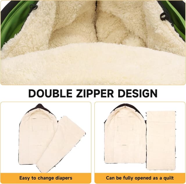 Thumbnail 4 de EAQ Cosytoes Footmuff 300D stroller handmuff 🧣