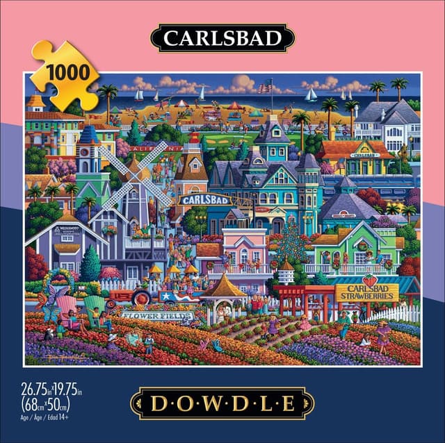 Detalle 2 de Buffalo Games Dowdle – Carlsbad, puzzle 1000 pièces adulte (taille finie 68 × 50 cm)