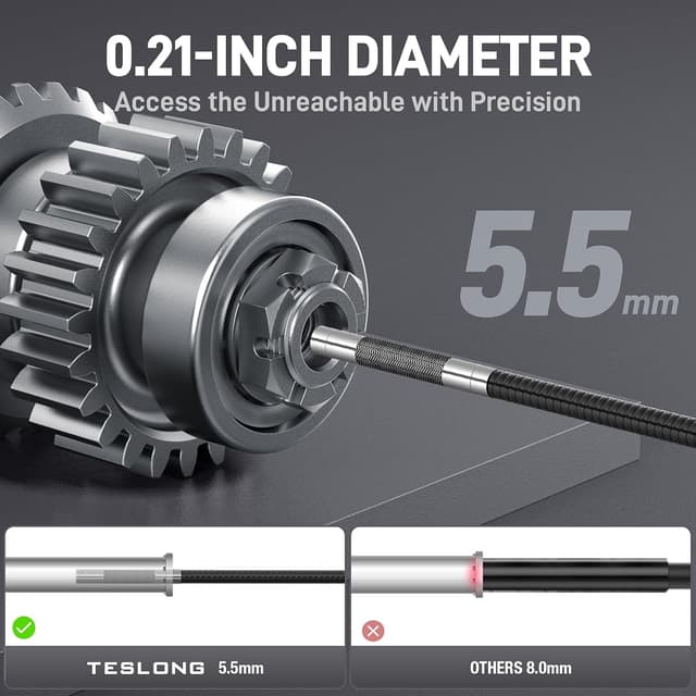 Thumbnail 1 de Teslong Two‑Way Articulating Borescope 5.5mm