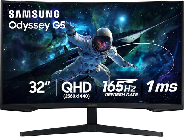 Detalle de Samsung Odyssey G55C 165Hz QHD Curved