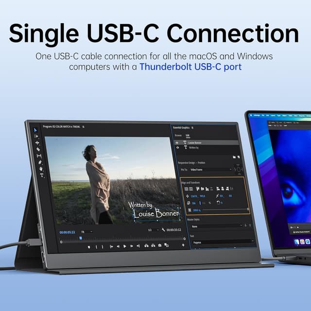 Detalle 2 de VisionOwl 15.6 Inch Portable Monitor 1080P