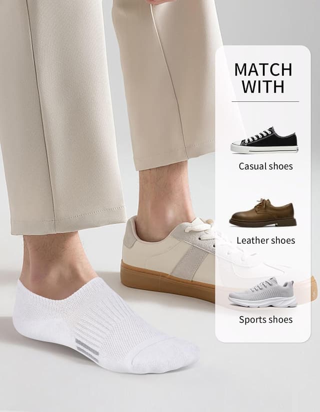 Thumbnail 6 de Airacker No-Show Socks for Women (6 Pairs) – Athletic Cushioned Low Cut Running Ankle Socks