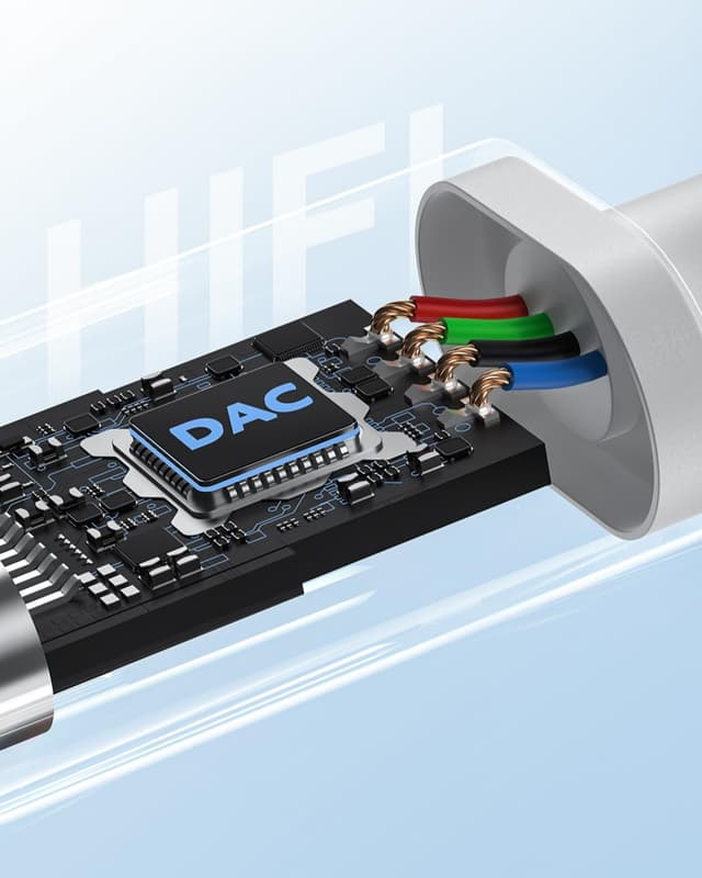 Detalle de USB-C to 3.5mm Audio Adapter 60W