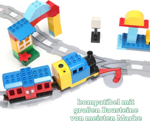 Thumbnail 5 de Bausteine Zug Schienen Set 2 Jahre 🚂