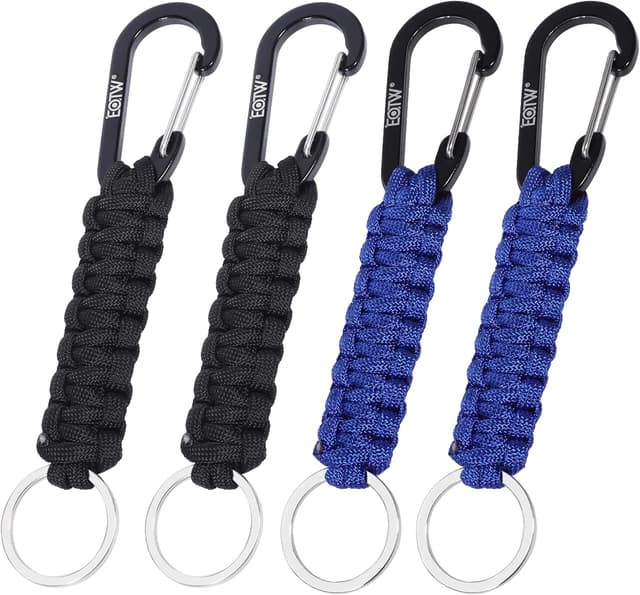 Detalle de Paracord Schlüsselanhänger Karabiner 6,1 Zoll