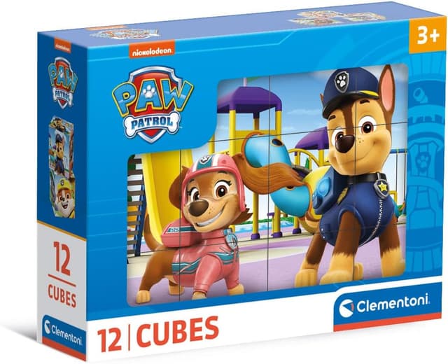 Detalle de Clementoni Paw Patrol 12 Würfel Puzzle Kinder 41194 – Geschicklichkeitsspiel ab 3 Jahren