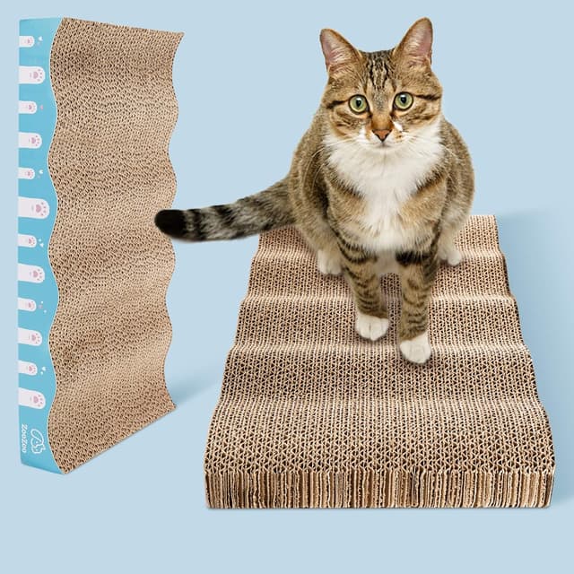 Thumbnail 5 de ZooZoo 2-Pack Curved Corrugated Cat Scratchers