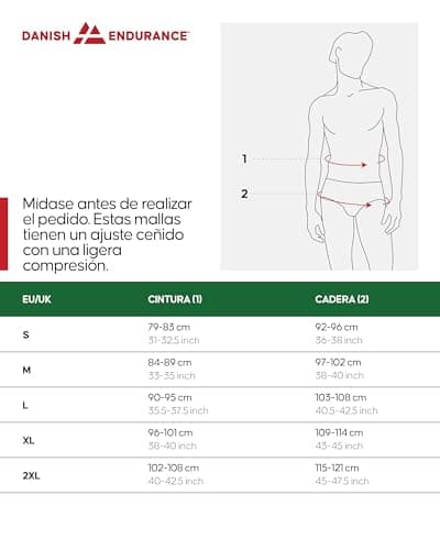 Thumbnail 4 de DANISH ENDURANCE Mallas de Compresión Hombre M