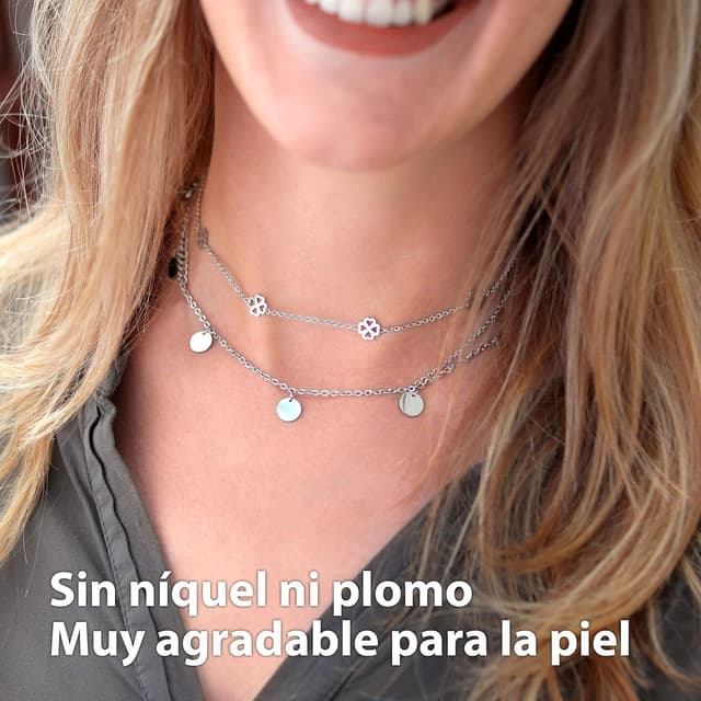 Thumbnail 3 de BONNYBIRD BonnyCoin Collar plata 38–44 cm