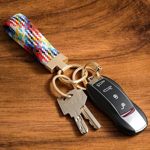 Detalle 2 de CHUQING Schlüsselanhänger Auto Makramee 13,3 cm