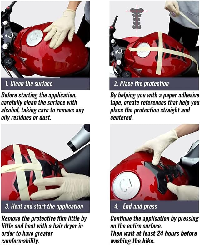Detalle de Protection réservoir adhésive 3D Quattroerre, 13 x 8,5 cm