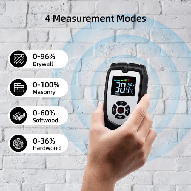 Thumbnail 3 de Mcbazel Misuratore Umidità Muri Digitale 0-50 mm 📏