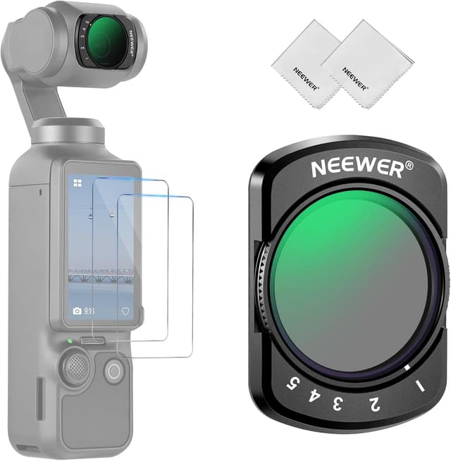 Detalle de NEEWER variable ND filter ND2-32 for Pocket 3