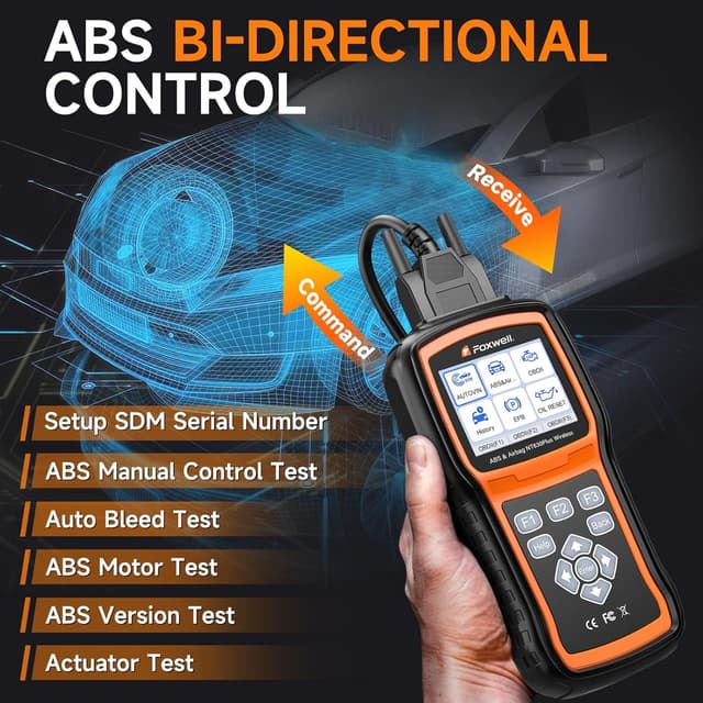 Detalle 2 de FOXWELL NT630 Plus OBD2 scanner with ABS