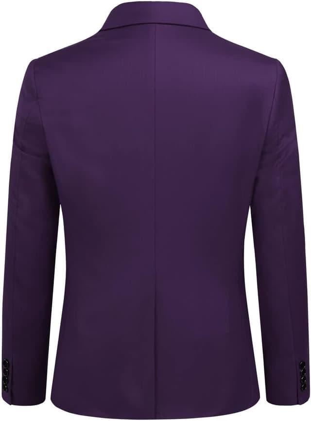 Detalle de Costume homme 3 pièces YOUTHUP slim fit smoking (veste + gilet + pantalon) à deux boutons