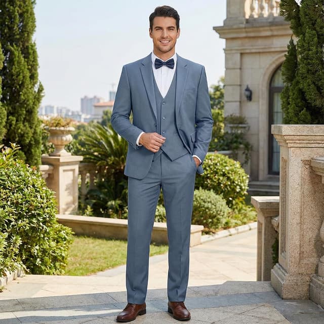 Thumbnail 2 de 3-Piece Slim Fit Men's Suit Set