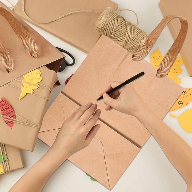 Thumbnail 3 de AKOFIC kraft paper gift bags 20 pack