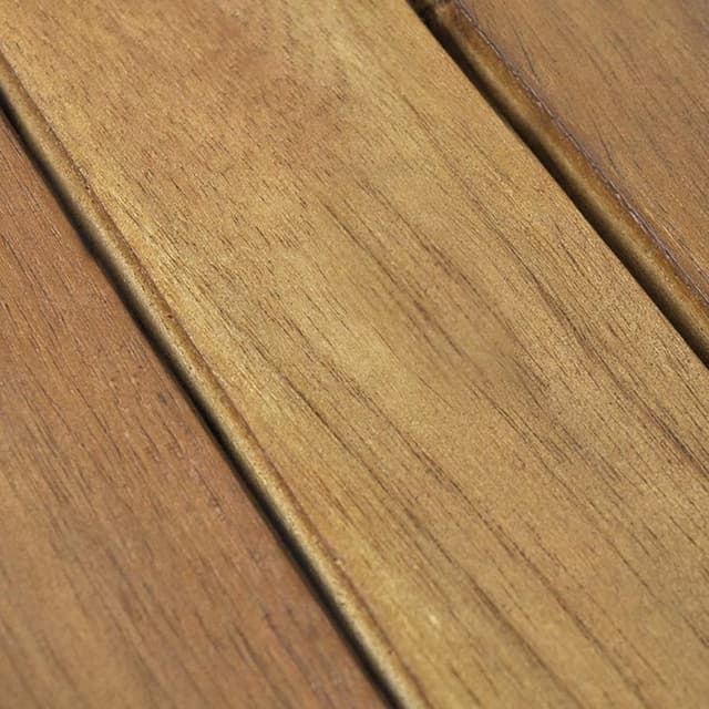 Detalle de Aufun Holzfliesen Terrassenfliesen aus Akazienholz mit Klicksystem, 30 x 30 cm (Modell A, 11 Stück) – ca. 1 m²