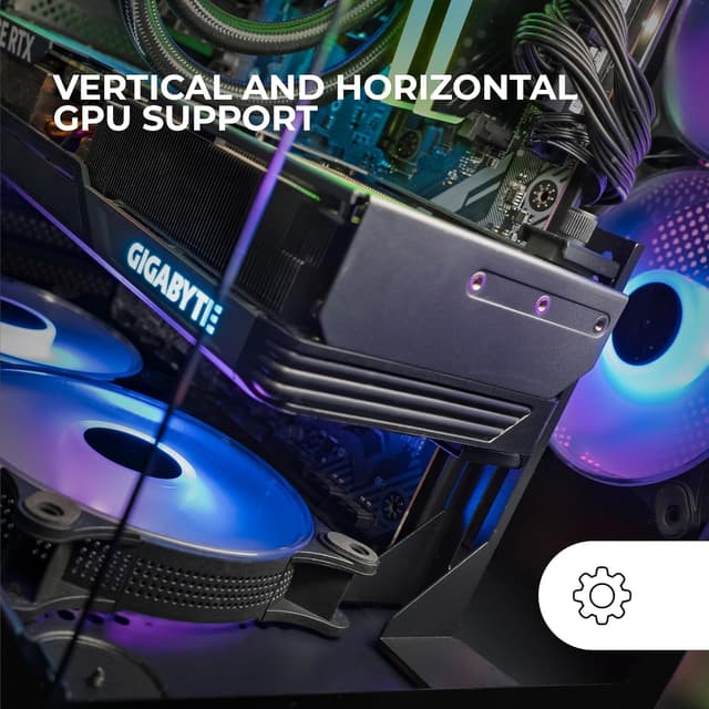Thumbnail 1 de Mars Gaming MCA-GCBPRO support GPU vertical/horizontal
