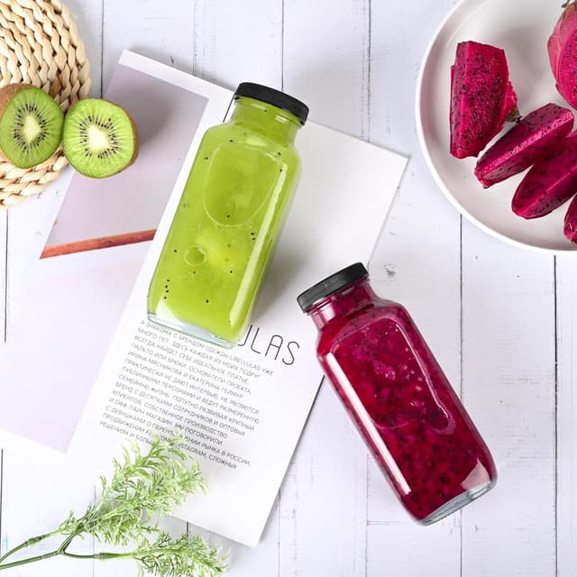 Thumbnail 6 de Benestanti 10 Pack 16oz Glass Juice Bottles 🧃