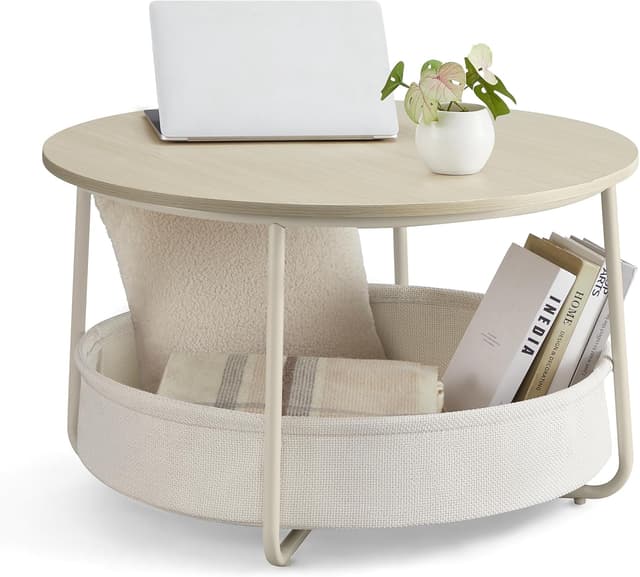 Detalle de Runder Couchtisch mit Stauraum LCT244K01