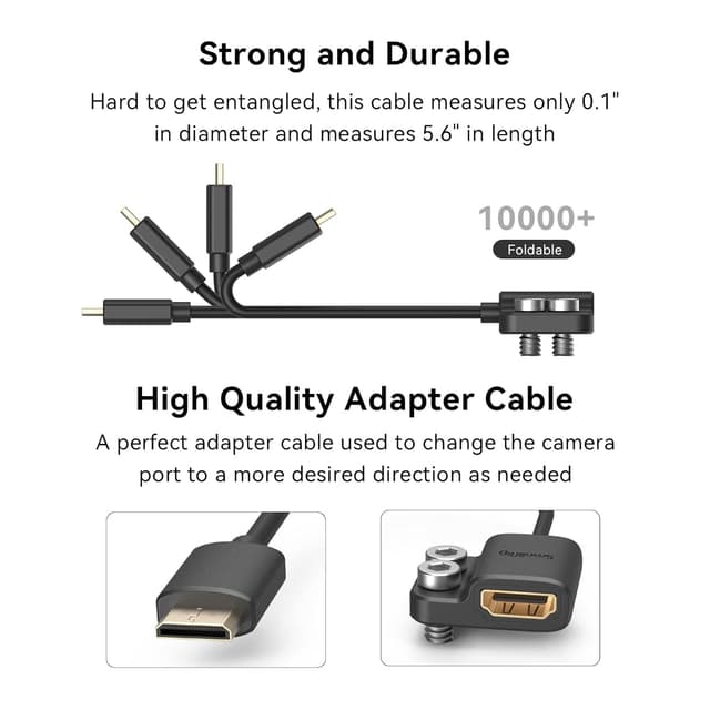 Thumbnail 3 de SMALLRIG 3020 cavo adattatore 14 cm 4K
