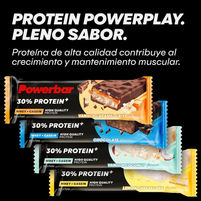 Thumbnail 2 de PowerBar Protein Plus 30% Chocolate, 15 Barras - Alta Proteína 💪
