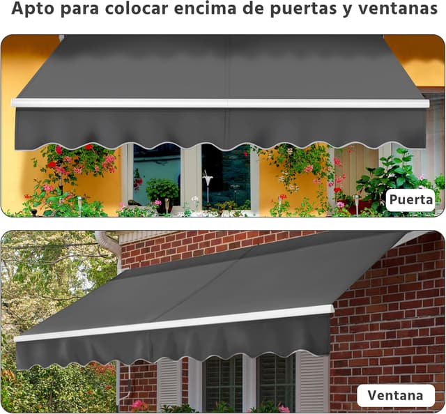 Detalle 2 de Yaheetech Toldo Retráctil 250x200cm para terraza