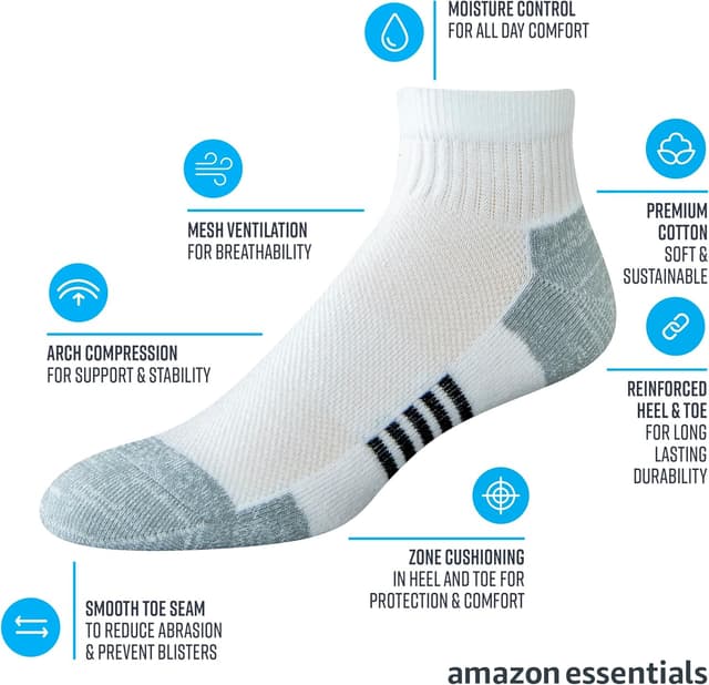 Thumbnail 1 de Amazon Essentials Chaussettes athlétiques Homme
