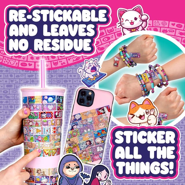 Thumbnail 5 de STICKI ROLLS Sticki Bands 70 stickers 🎀