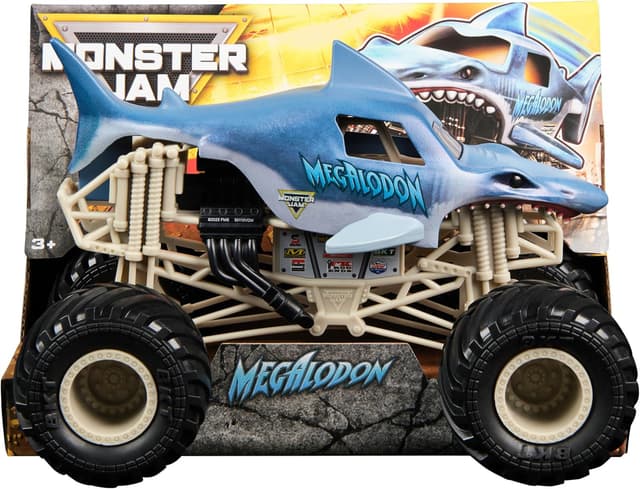 Detalle de Monster Jam Megalodon 1:24 monster truck