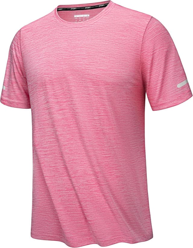 Thumbnail 6 de KEFITEVD men’s quick-dry short-sleeve sport T-shirt (lightweight, breathable, reflective trims)