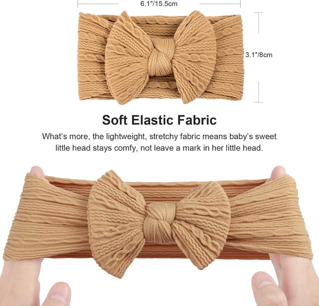 Thumbnail 4 de DRESHOW Diademas bebé 5 piezas nylon suave