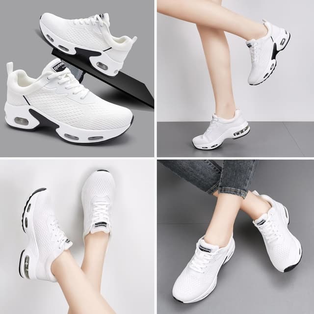 Detalle de M-JWDM Women’s Air Cushion Arch Support Trainers with Memory Foam