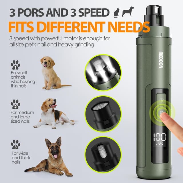 Thumbnail 1 de IREDOON Profi Krallenschleifer für Hunde