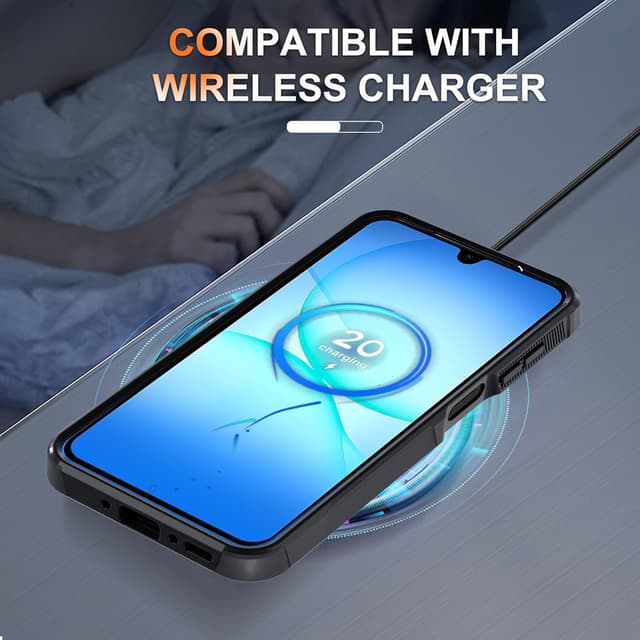 Thumbnail 6 de RMOCR Dual-Layer Shockproof Case for Samsung Galaxy A17 5G with Screen Protector + Camera Lens Cover (Black Matte)