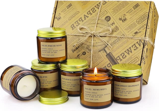 Detalle de Scented candles gift set 6 pack 3.5 oz