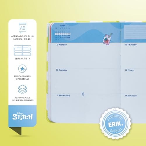 Detalle 2 de Grupo Erik Agenda 2026 Semana Vista A6 — 17 meses