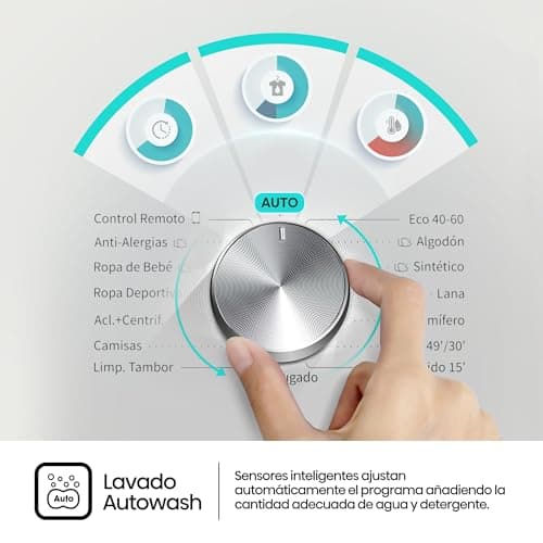 Thumbnail 11 de Hisense WF3S1043BW3: lavadora con vapor, WiFi y función Auto Wash de 10,5 kg