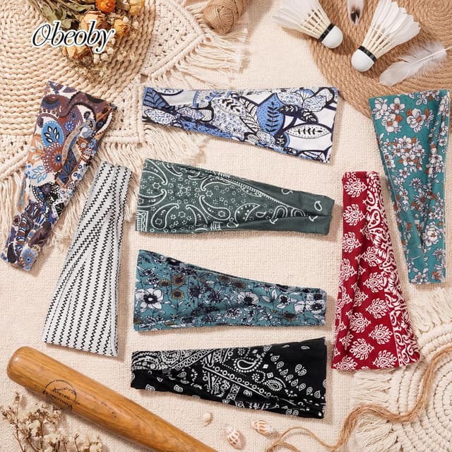 Thumbnail 6 de Haarband Damen 8er-Set Breites Stirnband