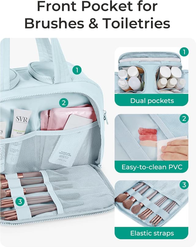 Detalle 2 de BAGSMART Reise Kulturtasche 30 cm Blau