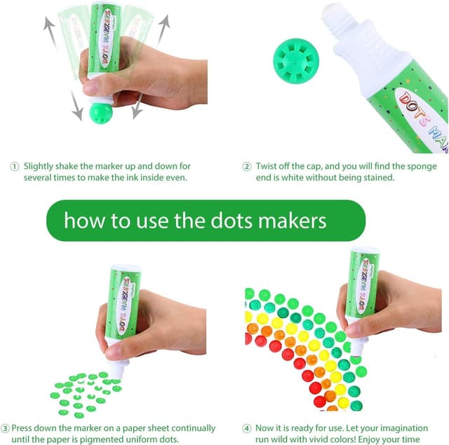 Thumbnail 6 de Ohuhu Bingo Pens and Dabbers 12-pack, 40 ml each 🎨