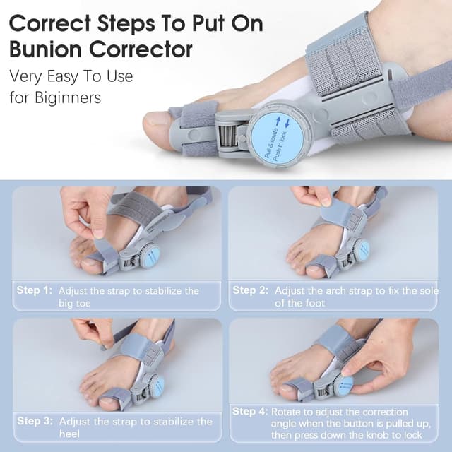 Thumbnail 6 de VEVARUN Bunion Corrector Big Toe Straightener 1️⃣