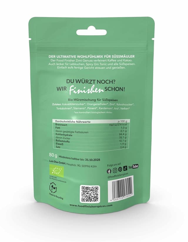 Thumbnail 1 de Bio Food Finisher Spices Wintergenuss 80g