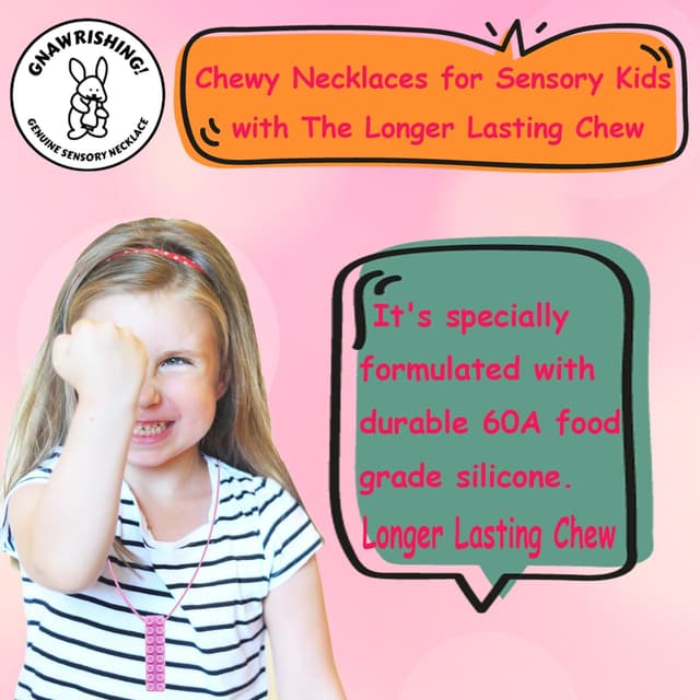 Thumbnail 6 de GNAWRISHING Chew Necklace 5-piece sensory chew toy