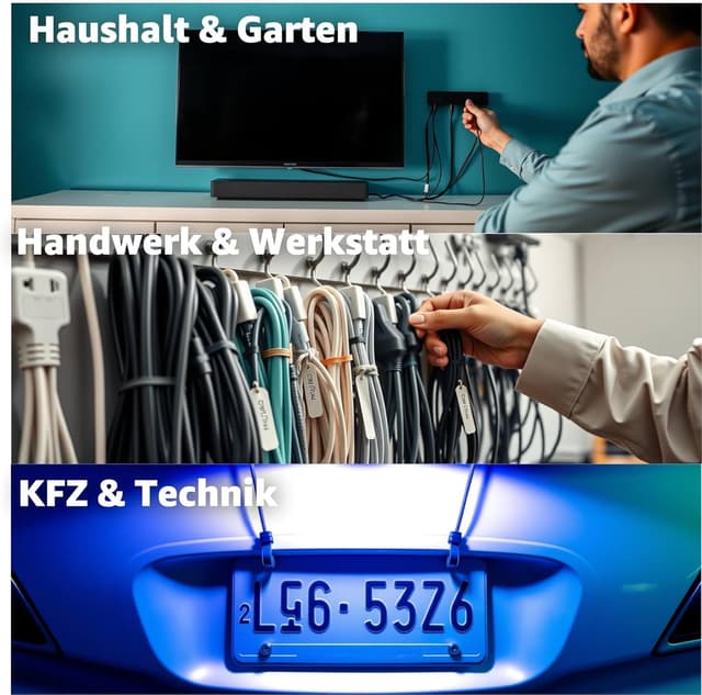 Thumbnail 6 de Bridas para cables 500x negro 100–300 mm