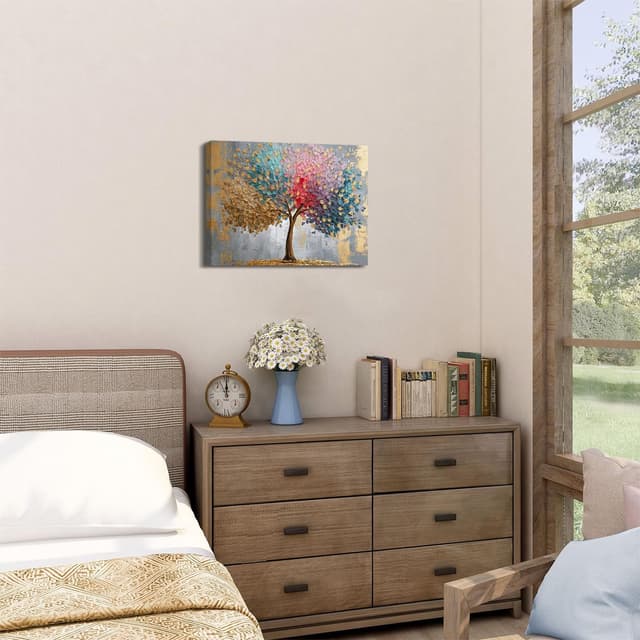 Detalle 2 de Tree of Life wall art 12x16 canvas